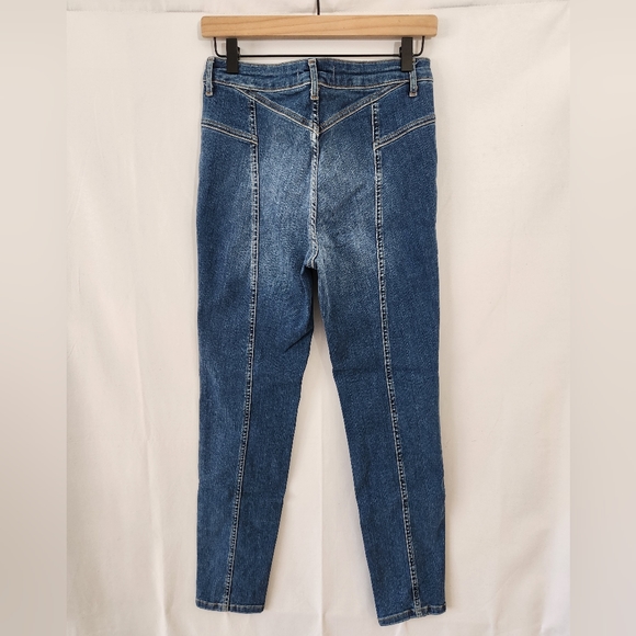 Free People We the Free Riley Daybreak High Rise Seamed Skinny Jeans, si… - Picture 8 of 12